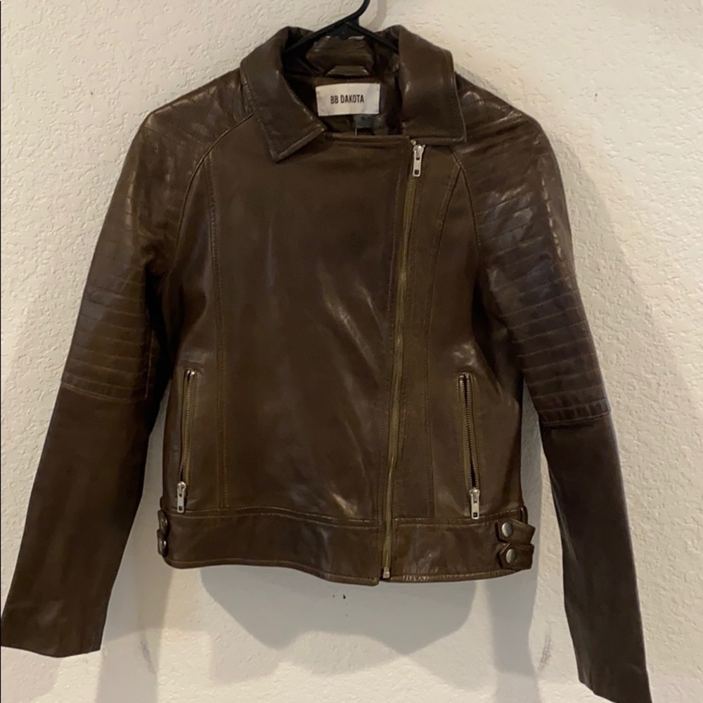 Real Leather BB Dakota Jacket- Worn Once